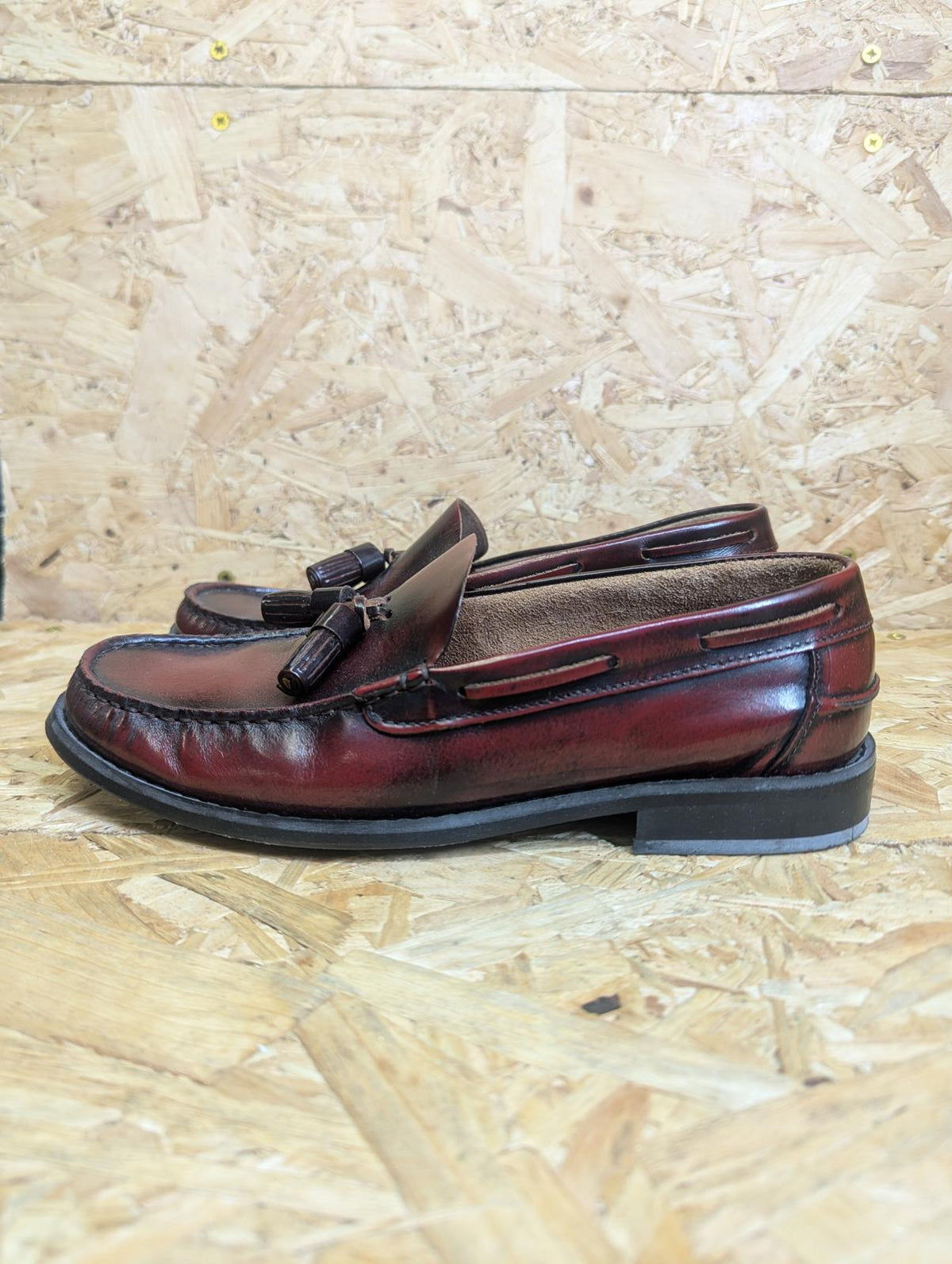 Delicious Junction Merton OxBlood Loafer Shoe 6 UK 40 EU Mod 60s Retro Slip-on