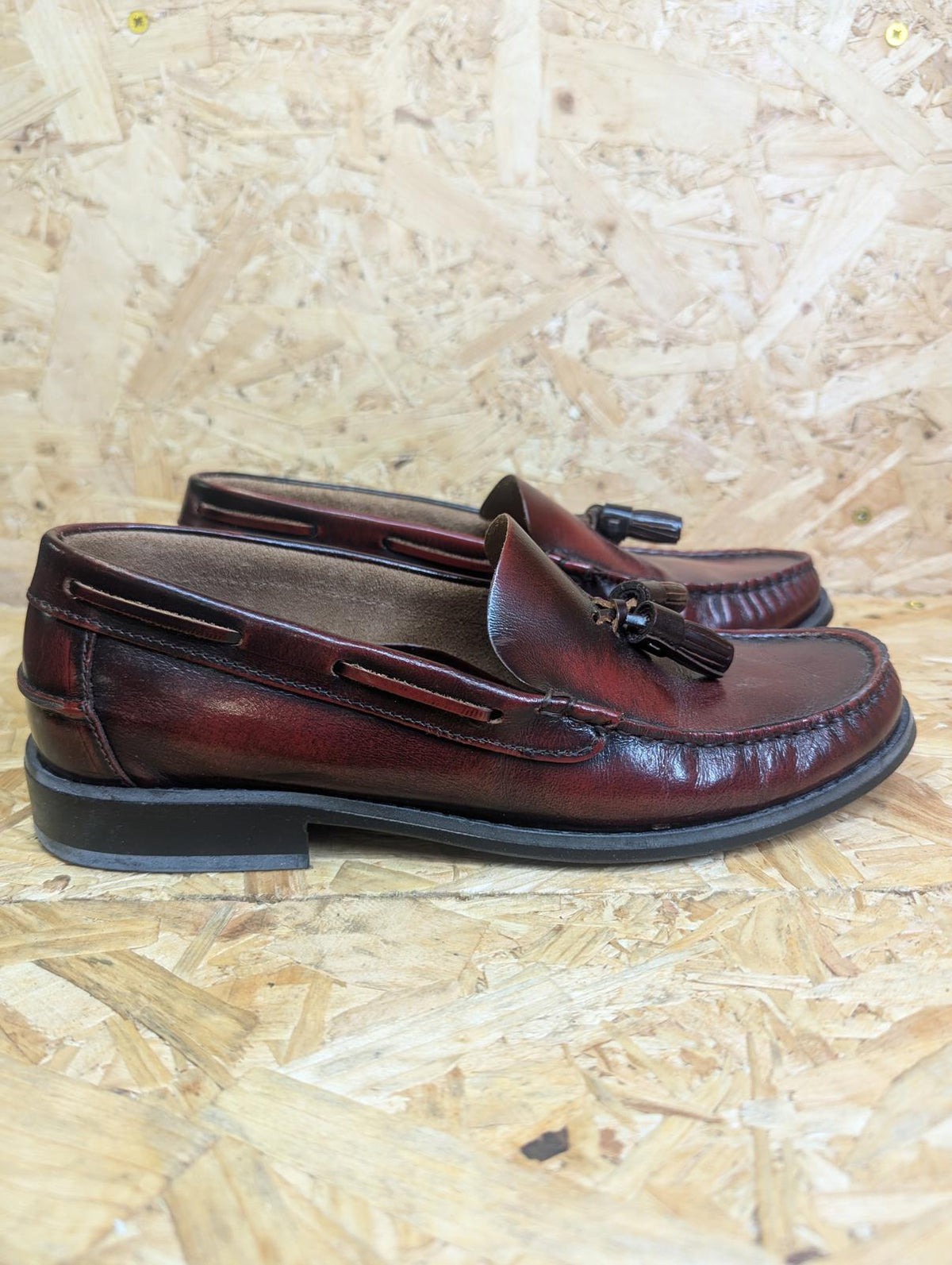 Delicious Junction Merton OxBlood Loafer Shoe 6 UK 40 EU Mod 60s Retro Slip-on