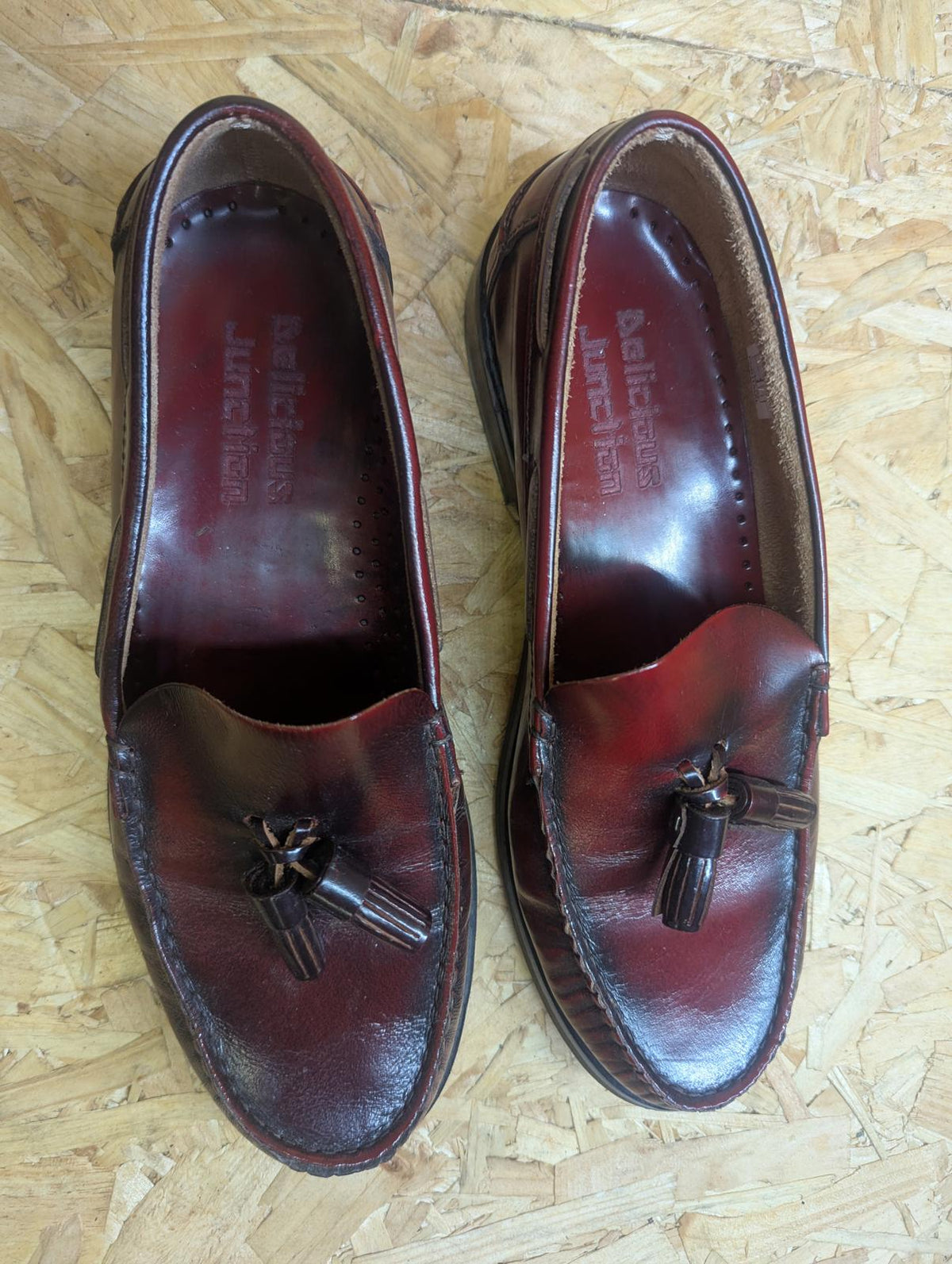 Delicious Junction Merton OxBlood Loafer Shoe 6 UK 40 EU Mod 60s Retro Slip-on