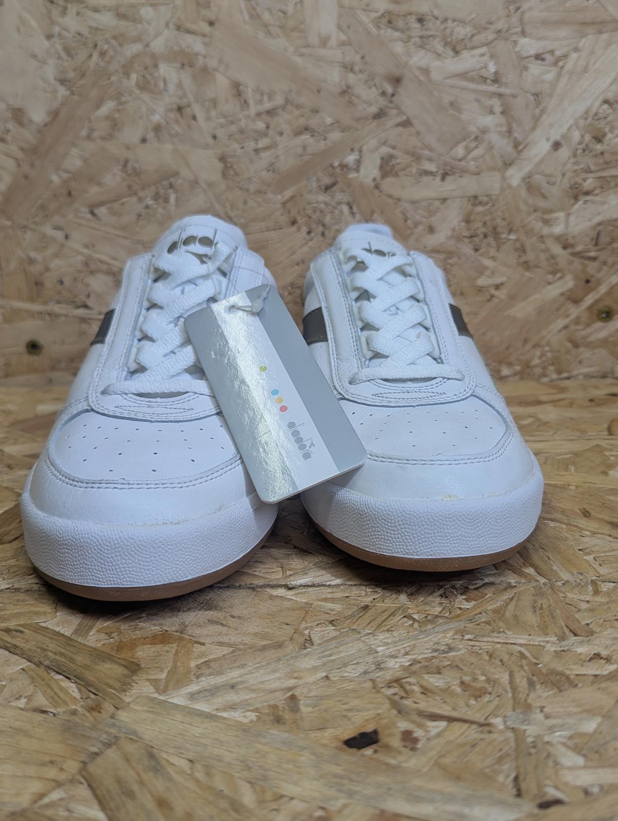 Diadora B.Elite 81 Italia UK 6 EU 39 White Gold Borg Heritage Lace-Up Boxed NWT