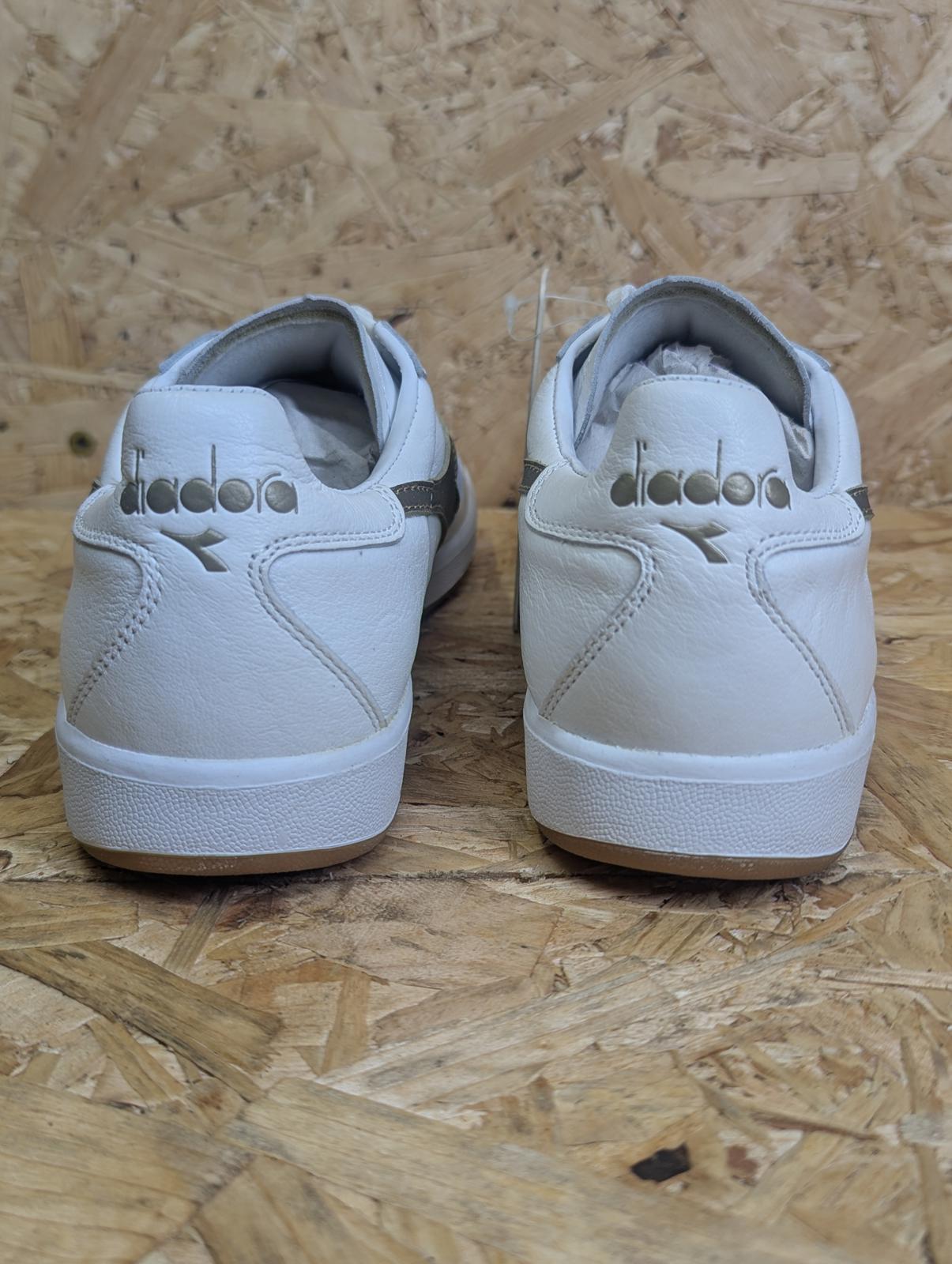 Diadora B.Elite 81 Italia UK 6 EU 39 White Gold Borg Heritage Lace-Up Boxed NWT