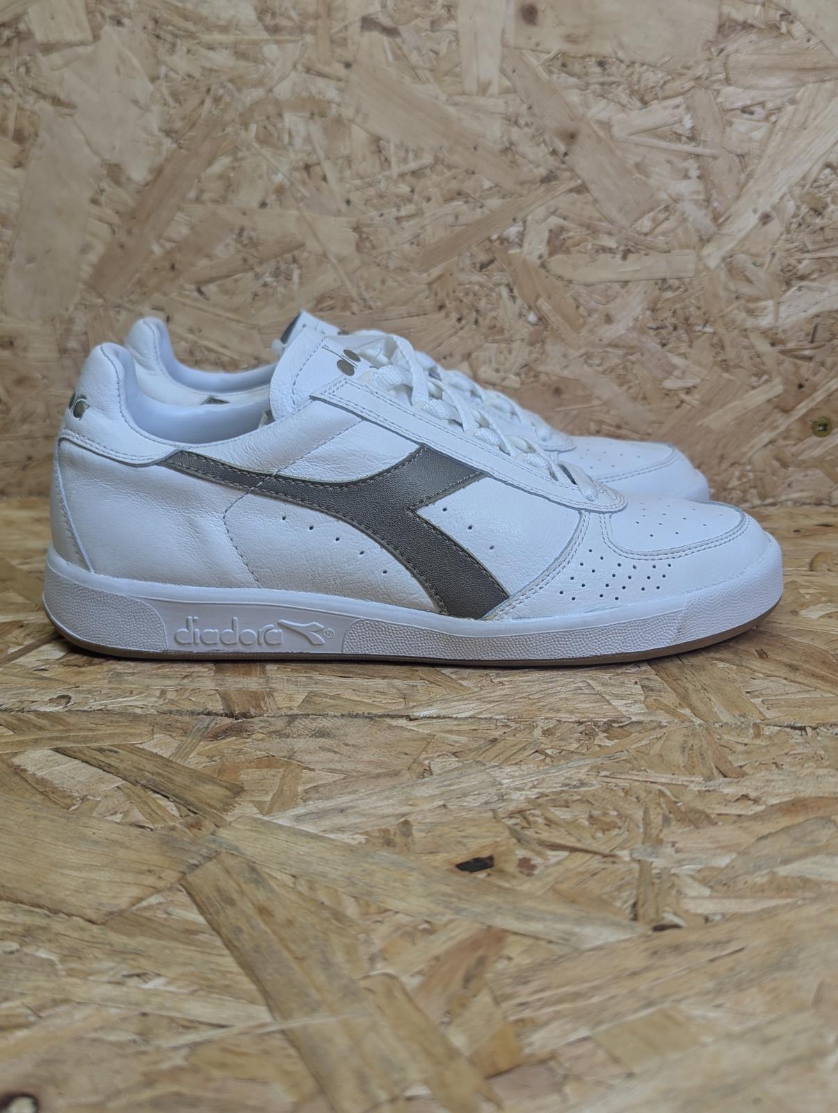 Diadora B.Elite 81 Italia UK 6 EU 39 White Gold Borg Heritage Lace-Up Boxed NWT
