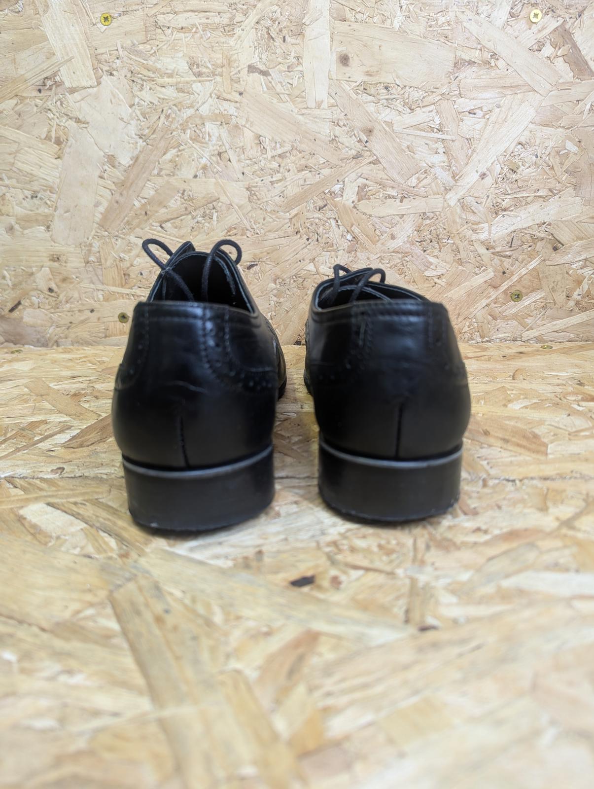 Mod Clothing.com Brogue Shoes 6 UK 40 EU 60s Style Retro Lace Black White