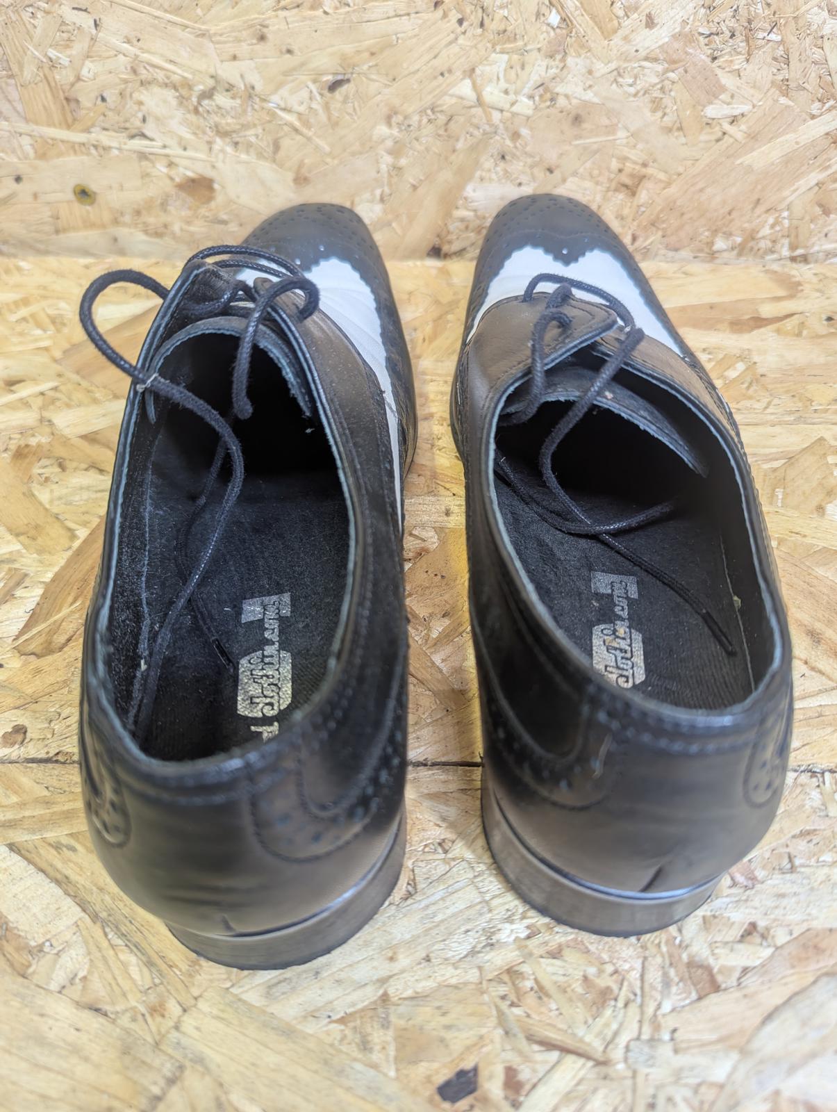Mod Clothing.com Brogue Shoes 6 UK 40 EU 60s Style Retro Lace Black White