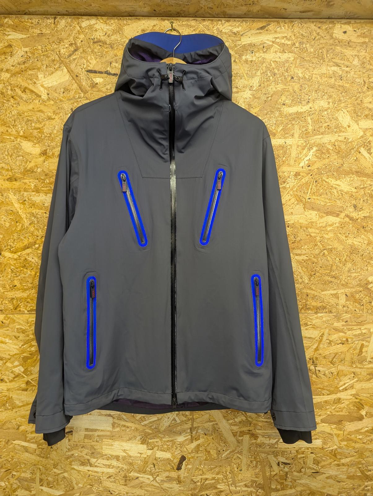 Karrimor k100 Rain Jacket Large Men Waterproof Coat Grey Blue Purple Anorak