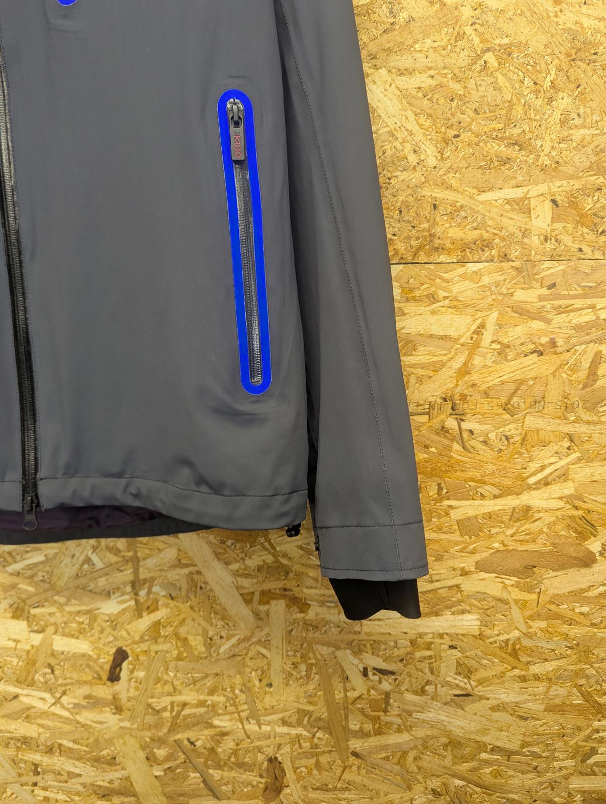 Karrimor k100 Rain Jacket Large Men Waterproof Coat Grey Blue Purple Anorak