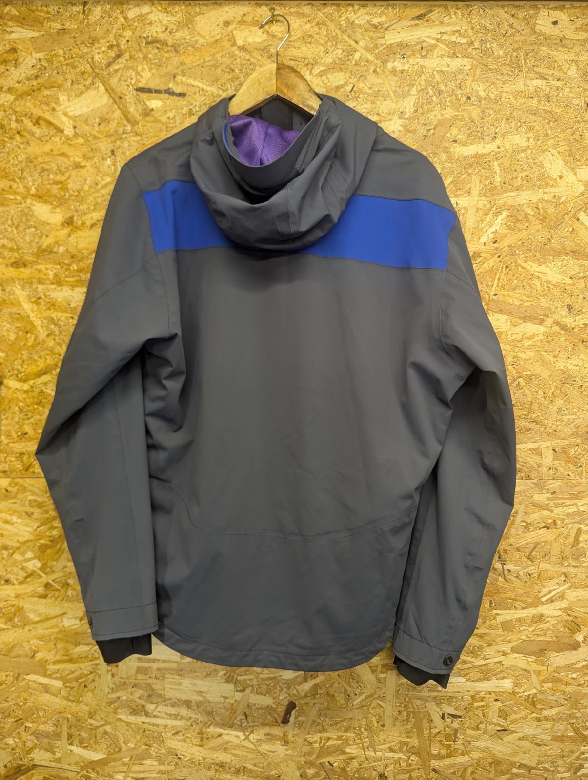 Karrimor k100 Rain Jacket Large Men Waterproof Coat Grey Blue Purple Anorak