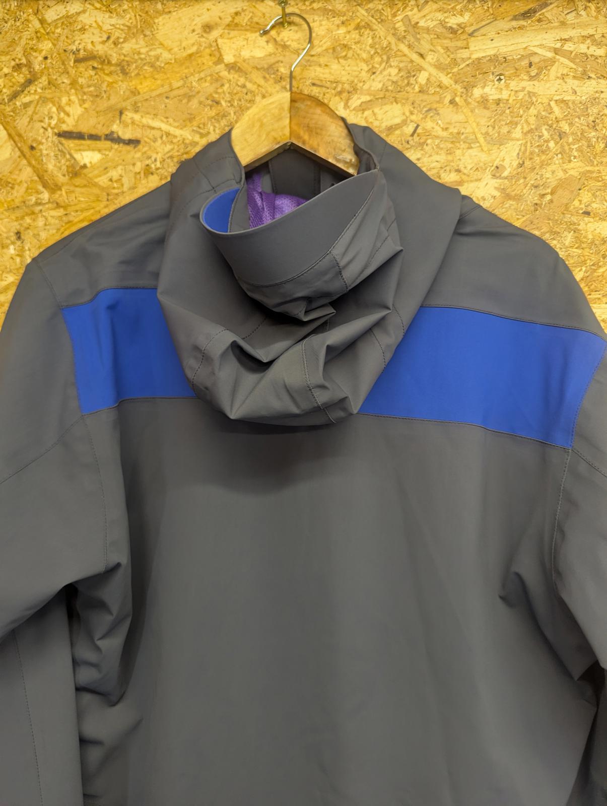 Karrimor k100 Rain Jacket Large Men Waterproof Coat Grey Blue Purple Anorak