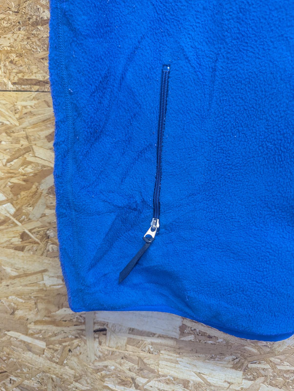 Vintage Patagonia Vest Fleece XXL Men Blue Full Zip Gilet Bodywarmer 90s