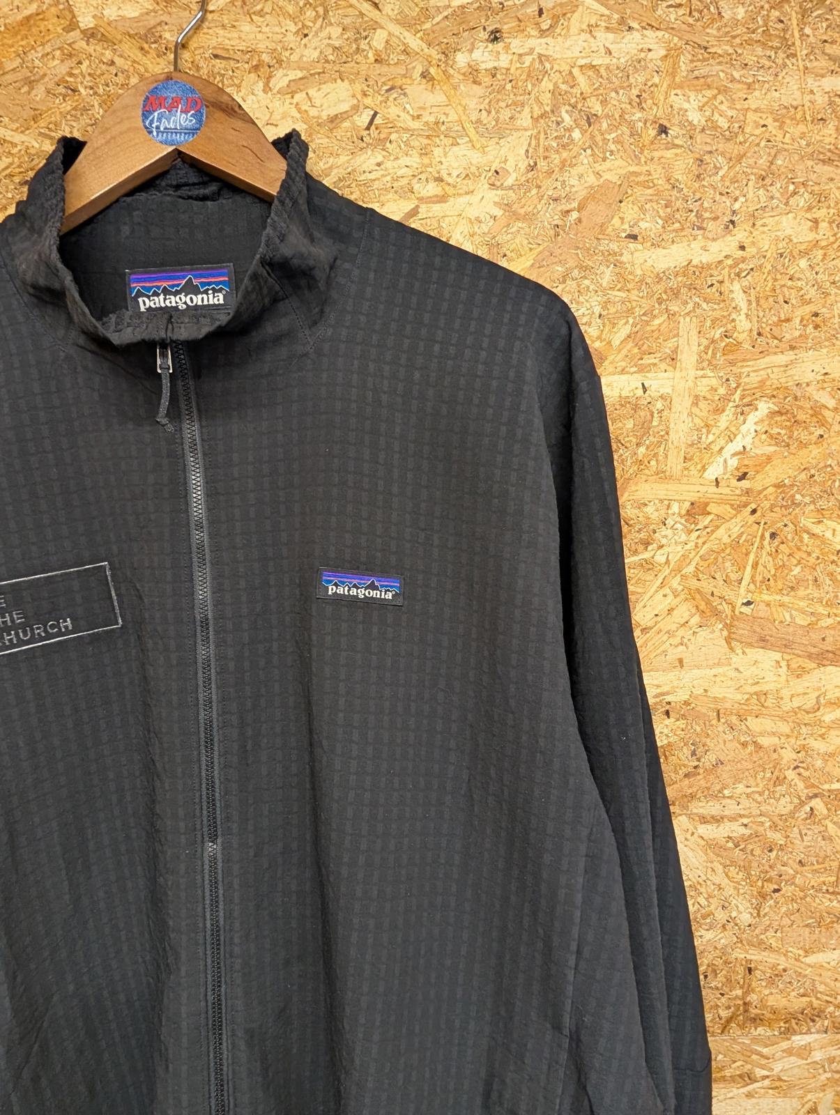 Patagonia R1 TechFace Jacket Fleece XXL Men Full Zip Black Microgrid Jumper