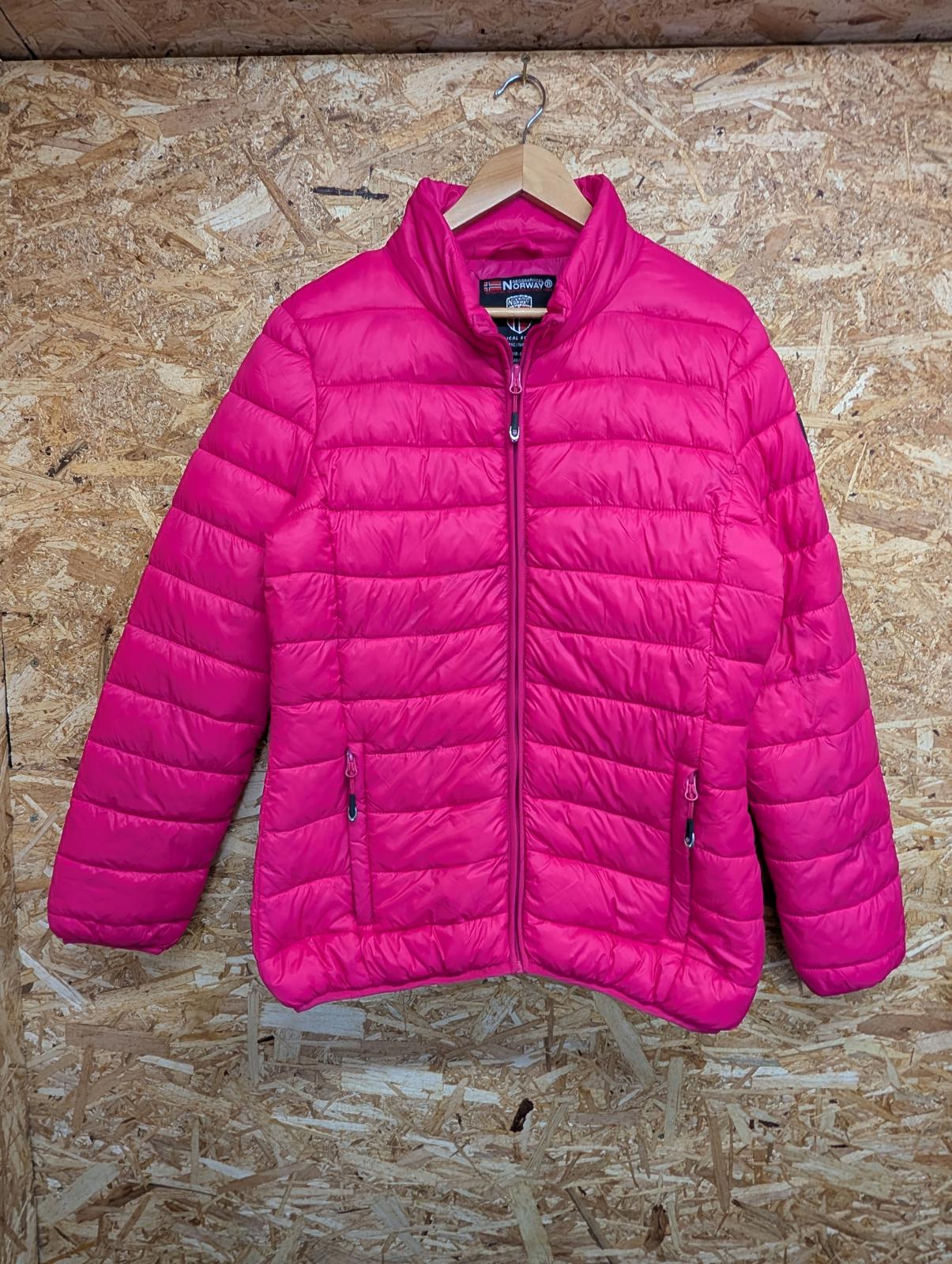 Geographical Norway Pink Puffer Jacket XL UK 16 Women Quilted Lightweight Layer