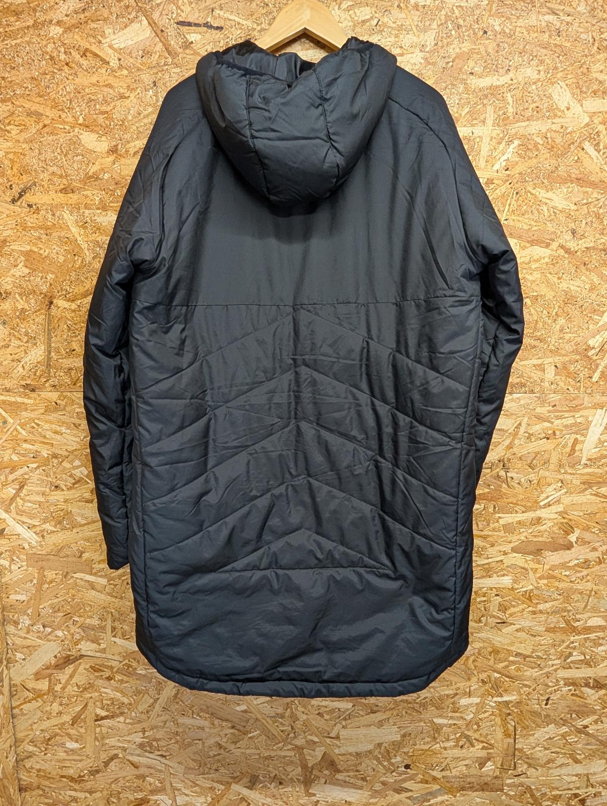 West Ham United Hooded Puffa Jacket Large Men Utility Black Zip Coach Football