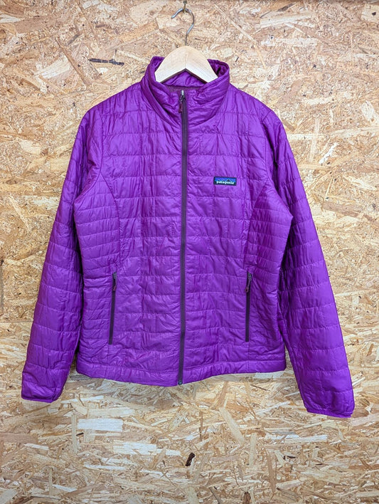 Patagonia Nano Puff Purple Pink Jacket Medium Women Quilted Lightweight Layer
