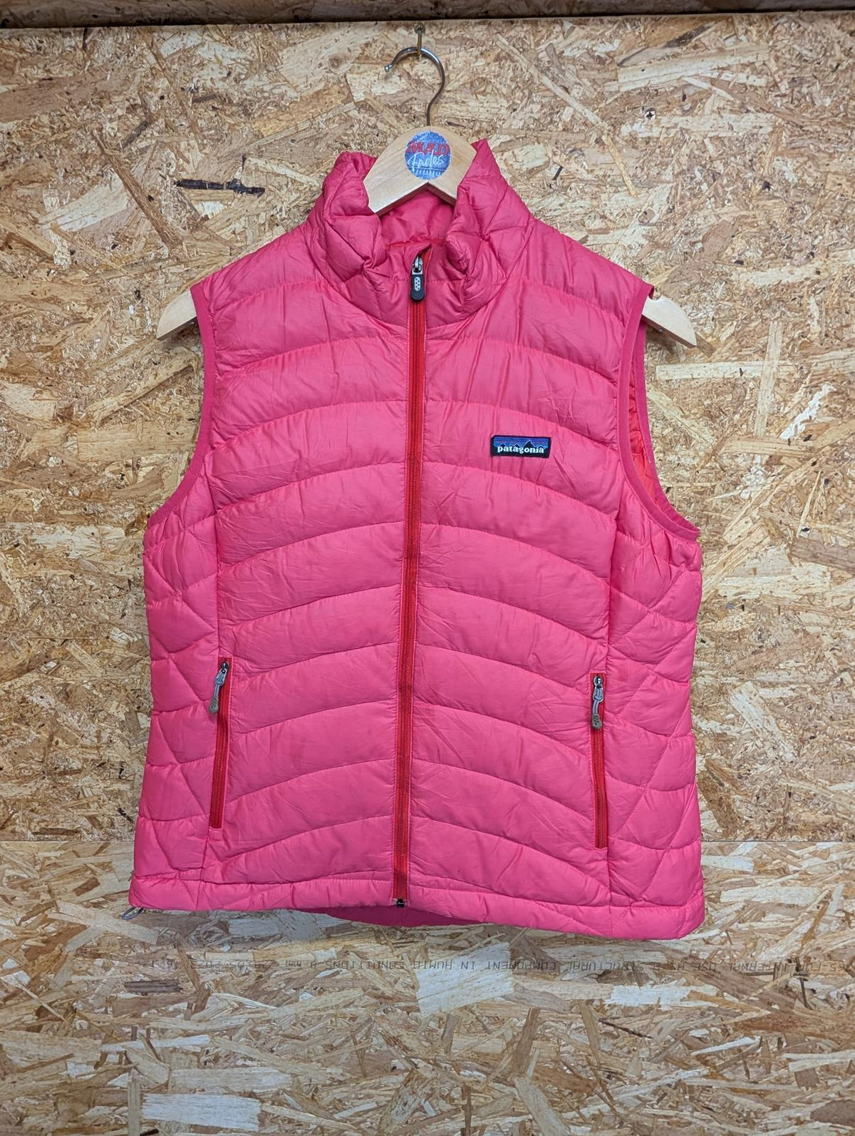 Patagonia Down Puff Vest Medium Women Goosedown Feather Pink Gilet Bodywarmer
