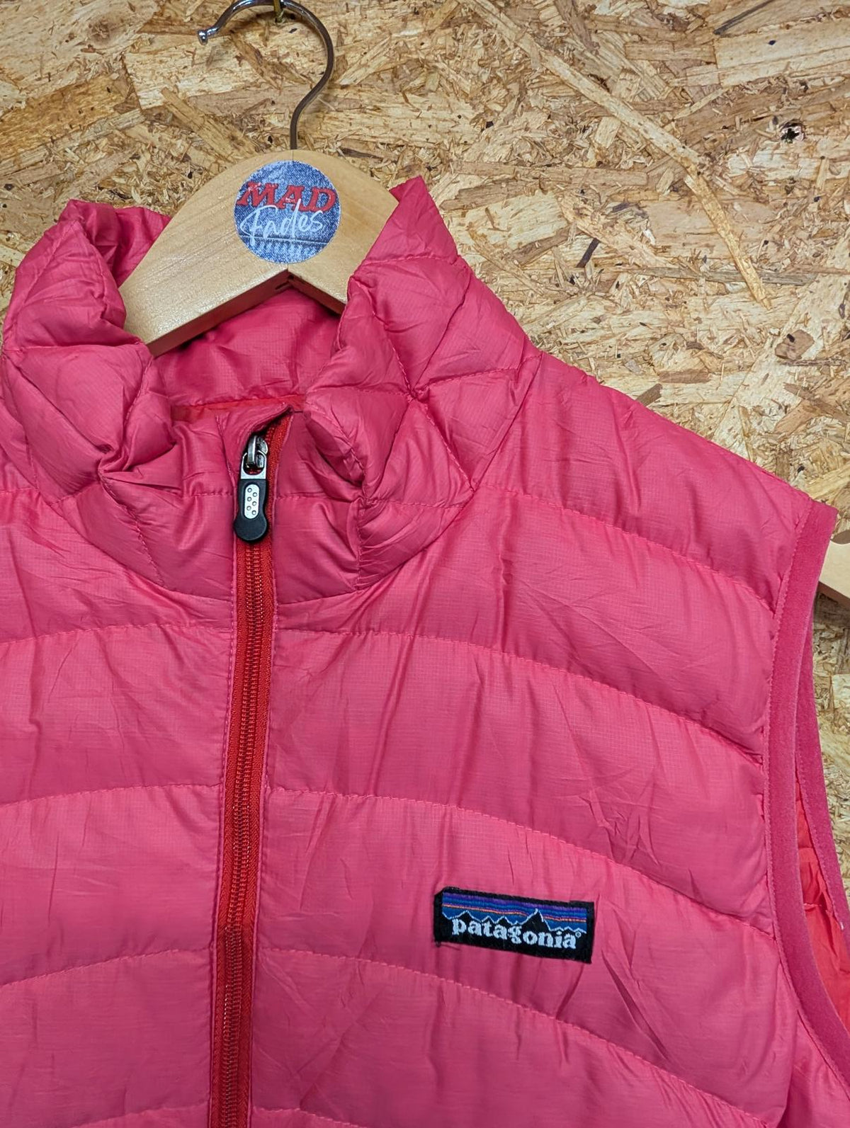 Patagonia Down Puff Vest Medium Women Goosedown Feather Pink Gilet Bodywarmer