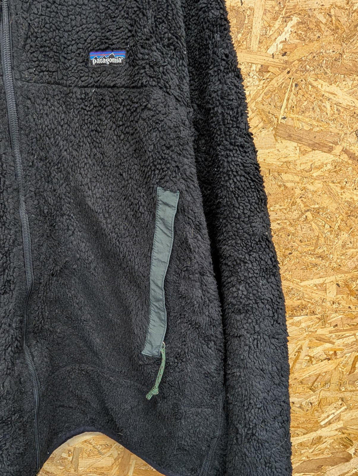 Patagonia Retro X Deep Pile Fleece Large Men 90s USA Black Sherpa Full Zip