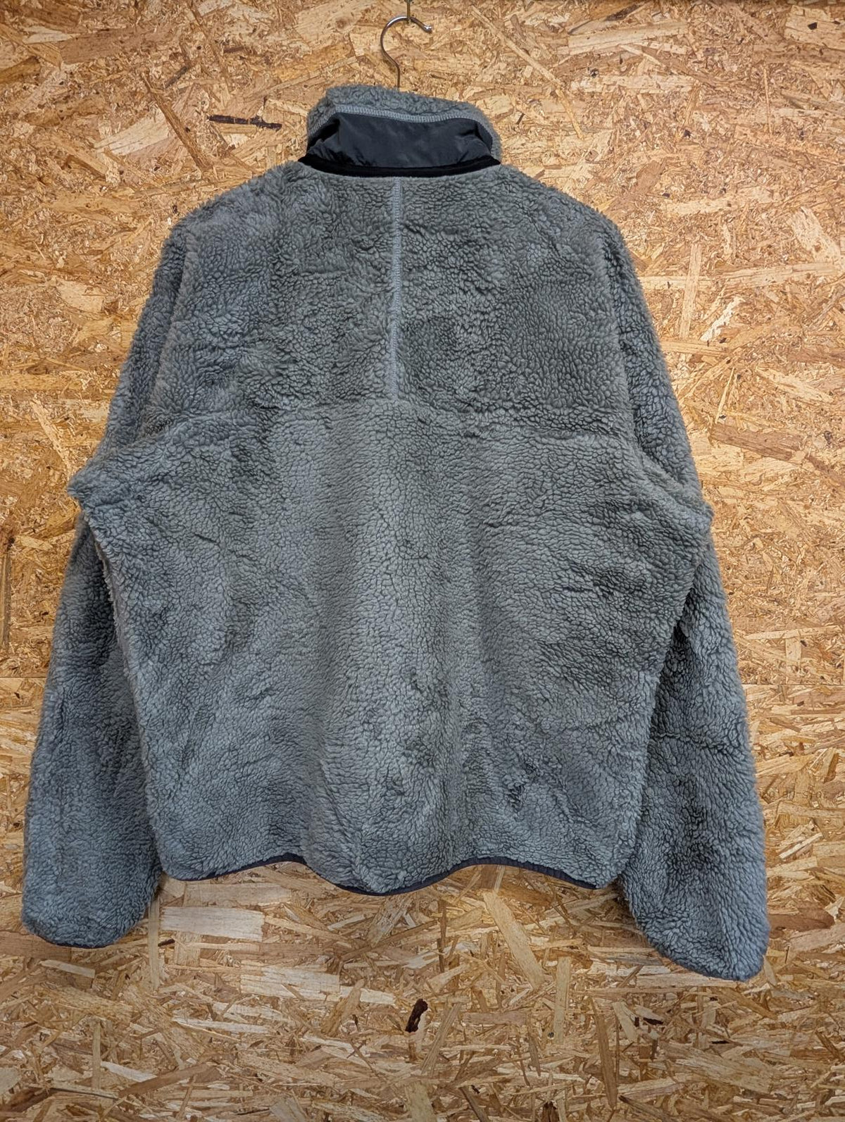 Patagonia Retro X Deep Pile Fleece Large Men 90s USA Grey Sherpa Full Zip