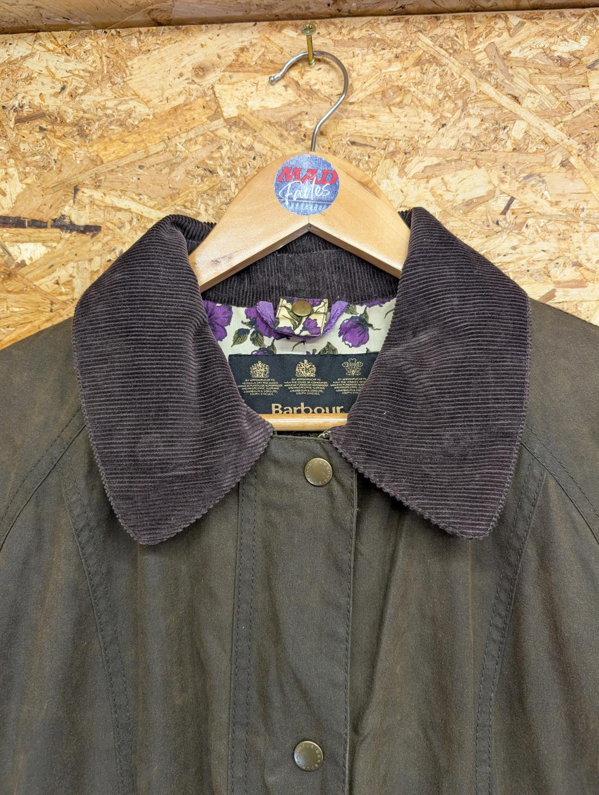 Barbour Liberty Beadnell Jacket Womens UK Size 16 Waxed Cotton Coat Sage Green