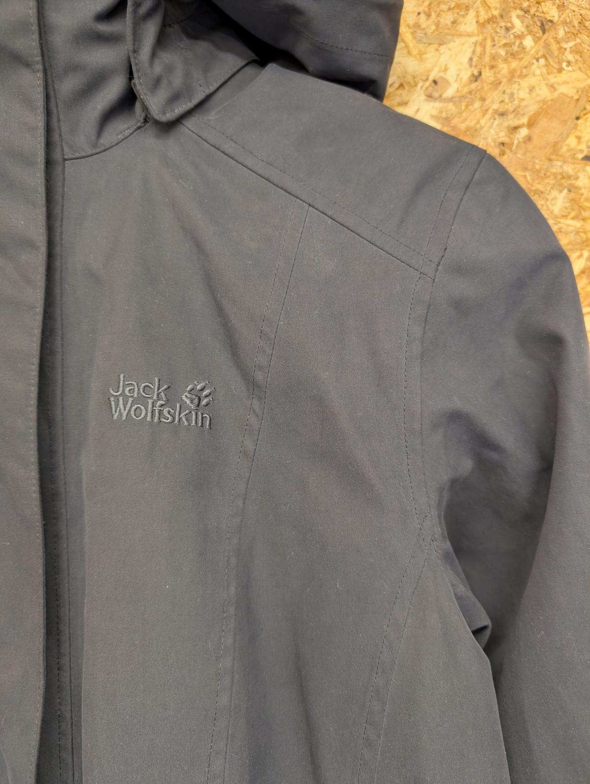 Jack Wolfskin Madison Avenue Parka Jacket SZ 12 Medium Women Coat Hooded Fleece