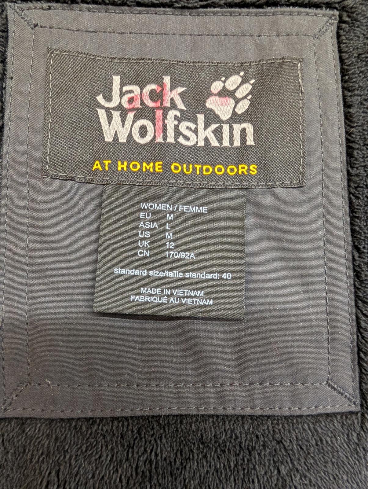 Jack Wolfskin Madison Avenue Parka Jacket SZ 12 Medium Women Coat Hooded Fleece