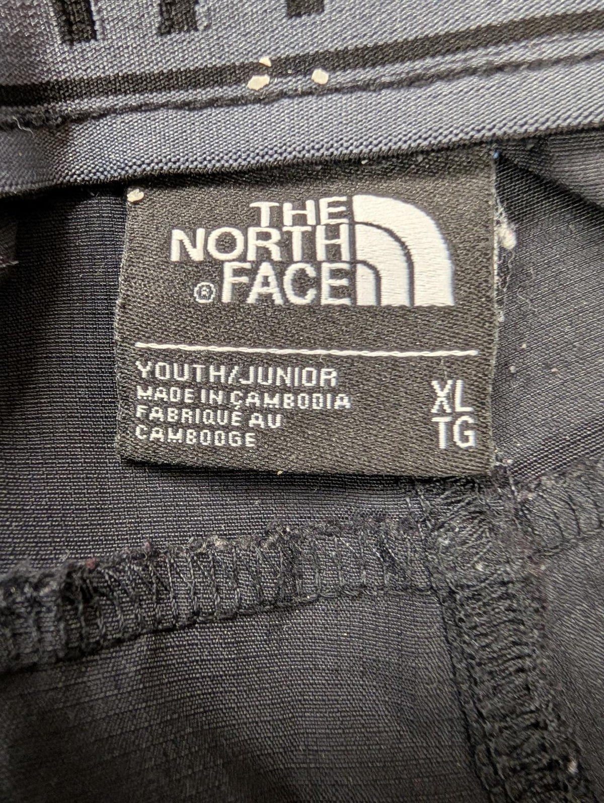 North Face Cargo Trousers Youth XL W30 L30 Black Hiking Joggers Casual Cuffed