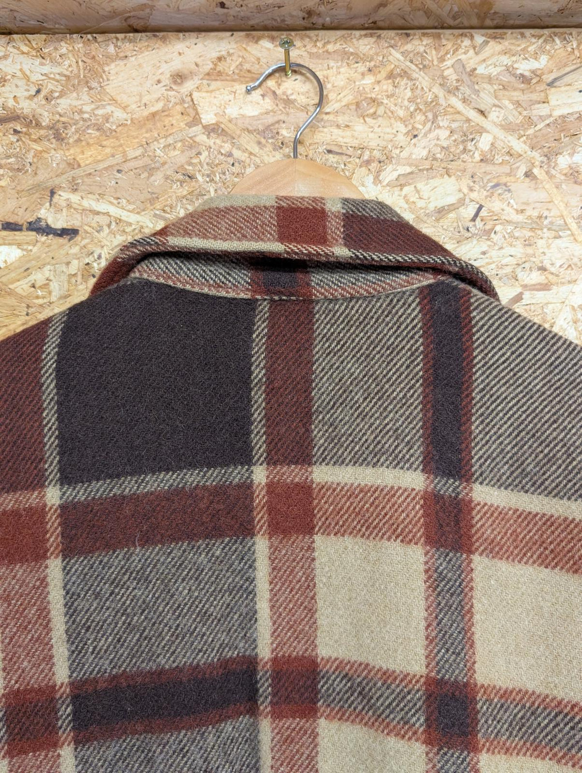 Vintage Woolrich Overshirt Mens Large Button-Up Heavy Duty Tan Brown Shirt