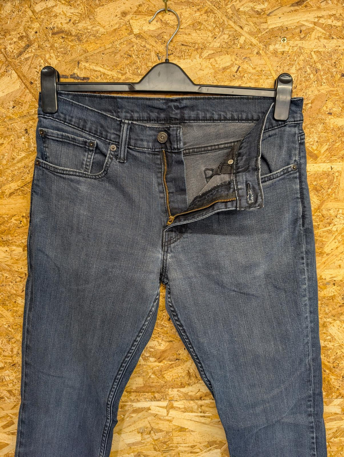 Levis 511 Slim Jeans W32 L32 Men Navy Blue Slim Straight Leg Red Tab Zip Fly