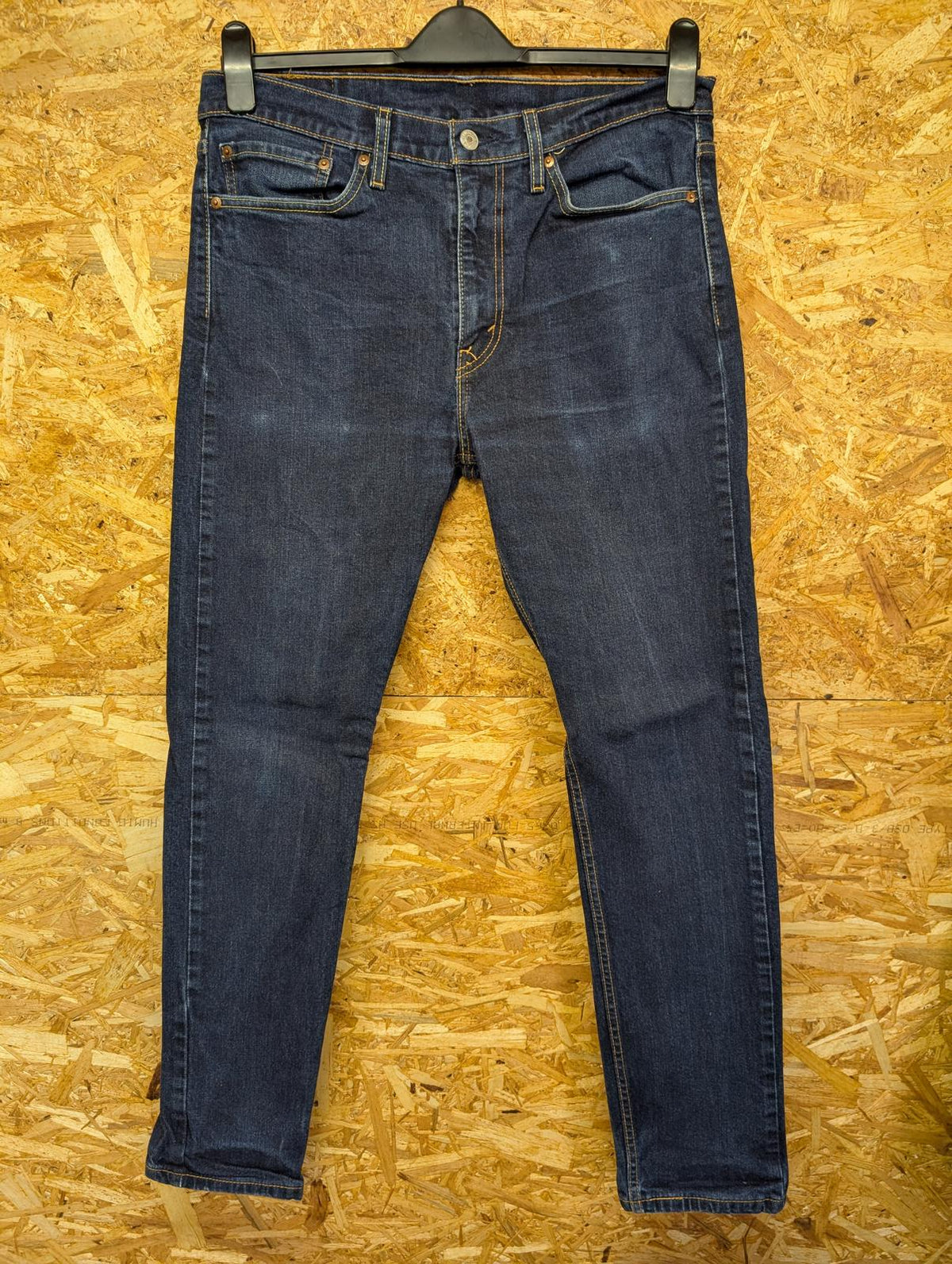 Levis 511 Slim Jeans W32 L32 Men Navy Blue Slim Straight Leg Red Tab Zip Fly