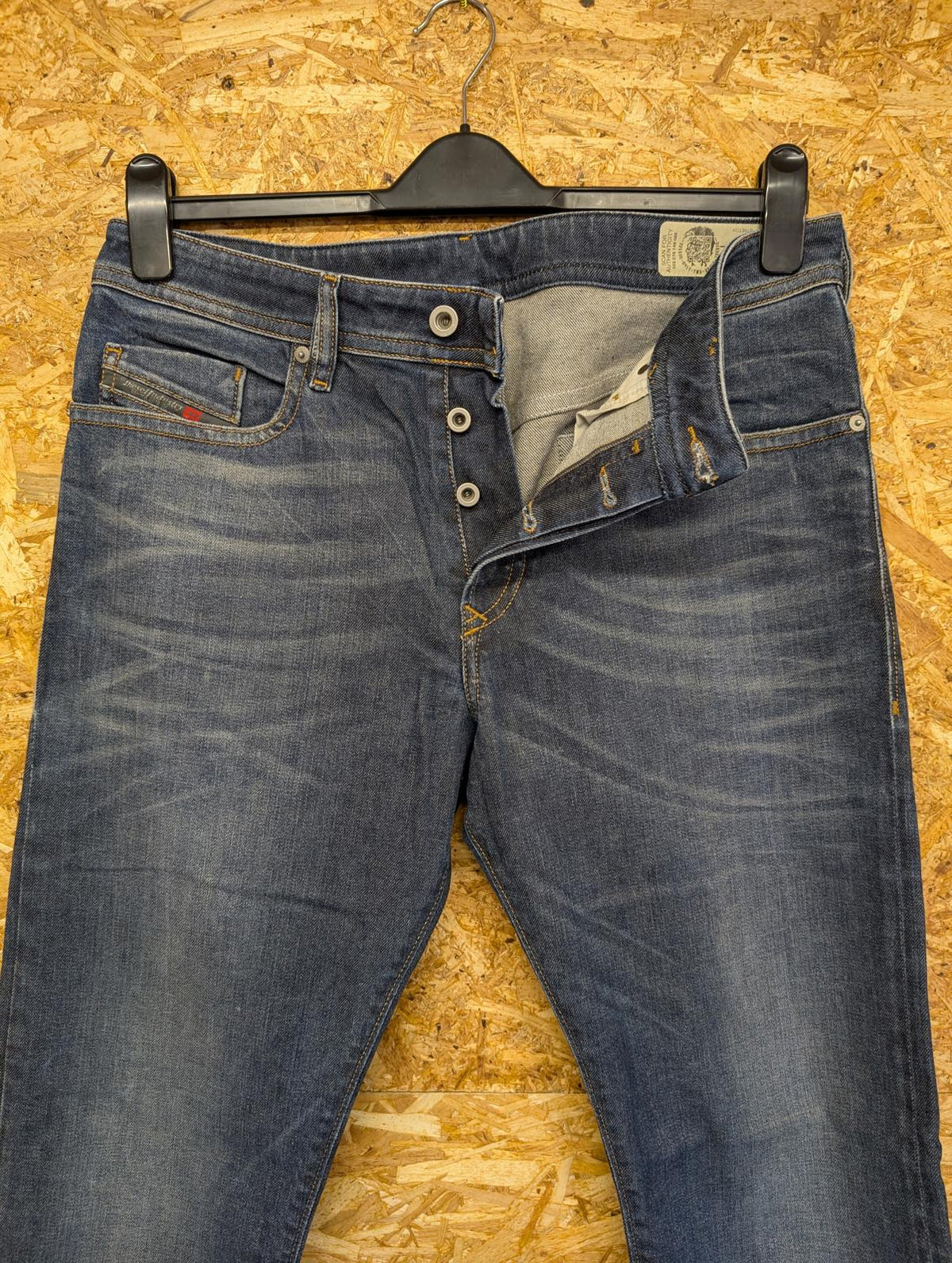 Diesel Buster Jeans W33 L34 Men Blue Stretch Denim Regular Slim Tapered 084ZU