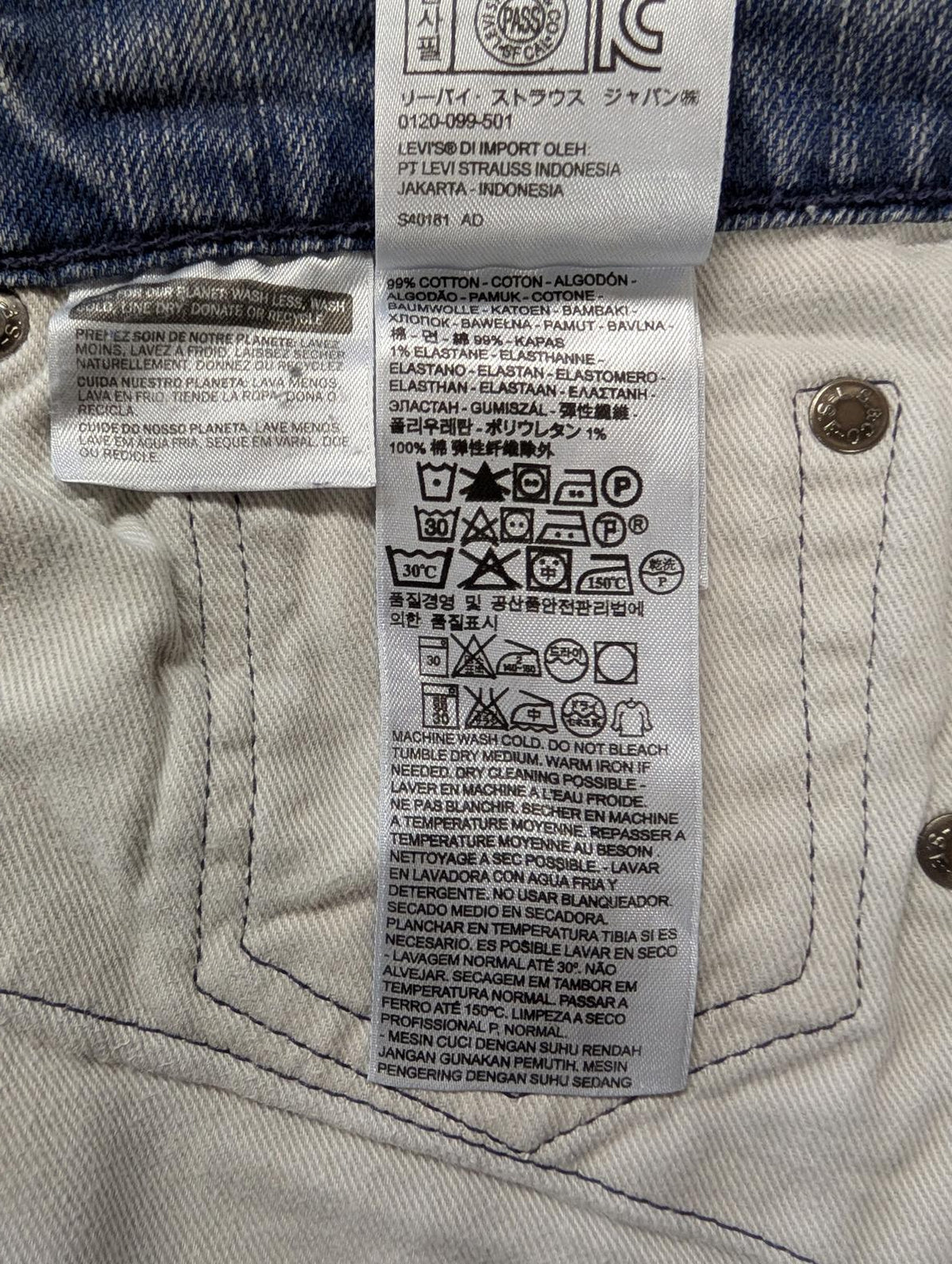 Levis 527 Bootcut Jeans W34 L34 Mid Blue Denim Zip Fly Red Tab Flare Retro Fit
