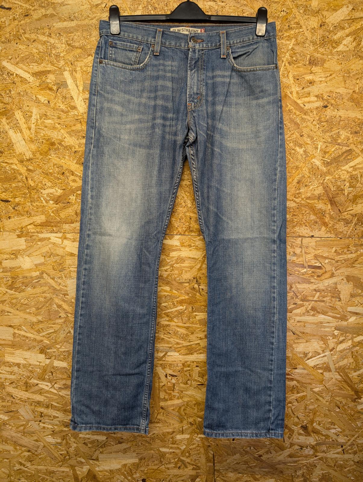 Levis 514 Blue Jeans W33 L32 Men Slim Straight Fit Red Tab Denim Zip Fly