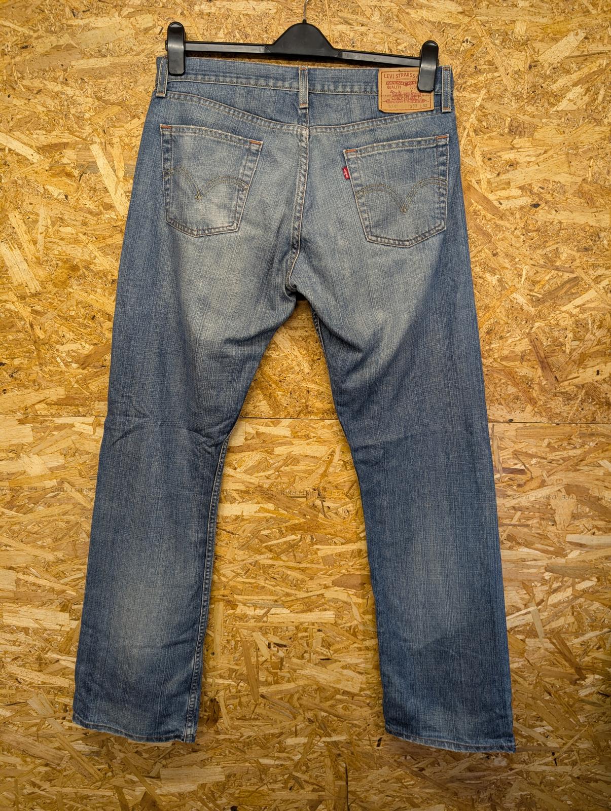 Levis 514 Blue Jeans W33 L32 Men Slim Straight Fit Red Tab Denim Zip Fly