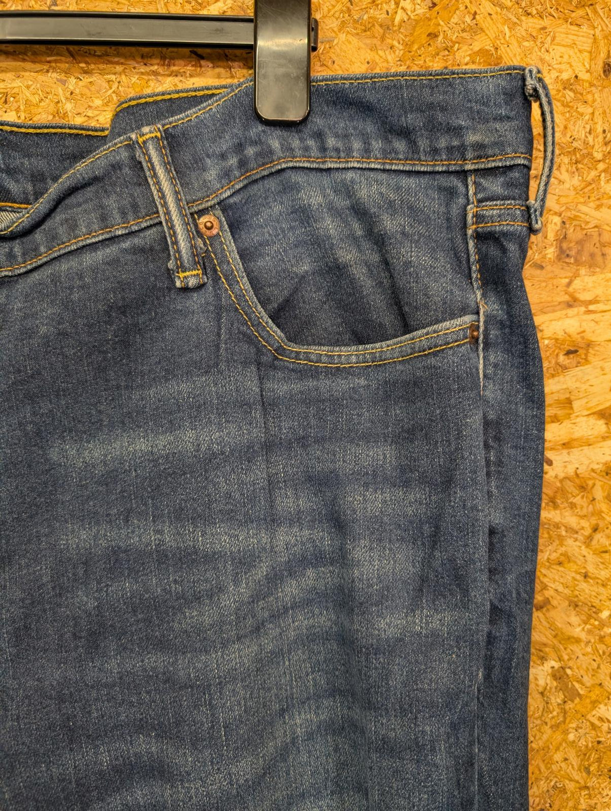 Levis 514 Blue Jeans W44 L27 Men Red Tab Straight Leg Relaxed Fit Blue Denim
