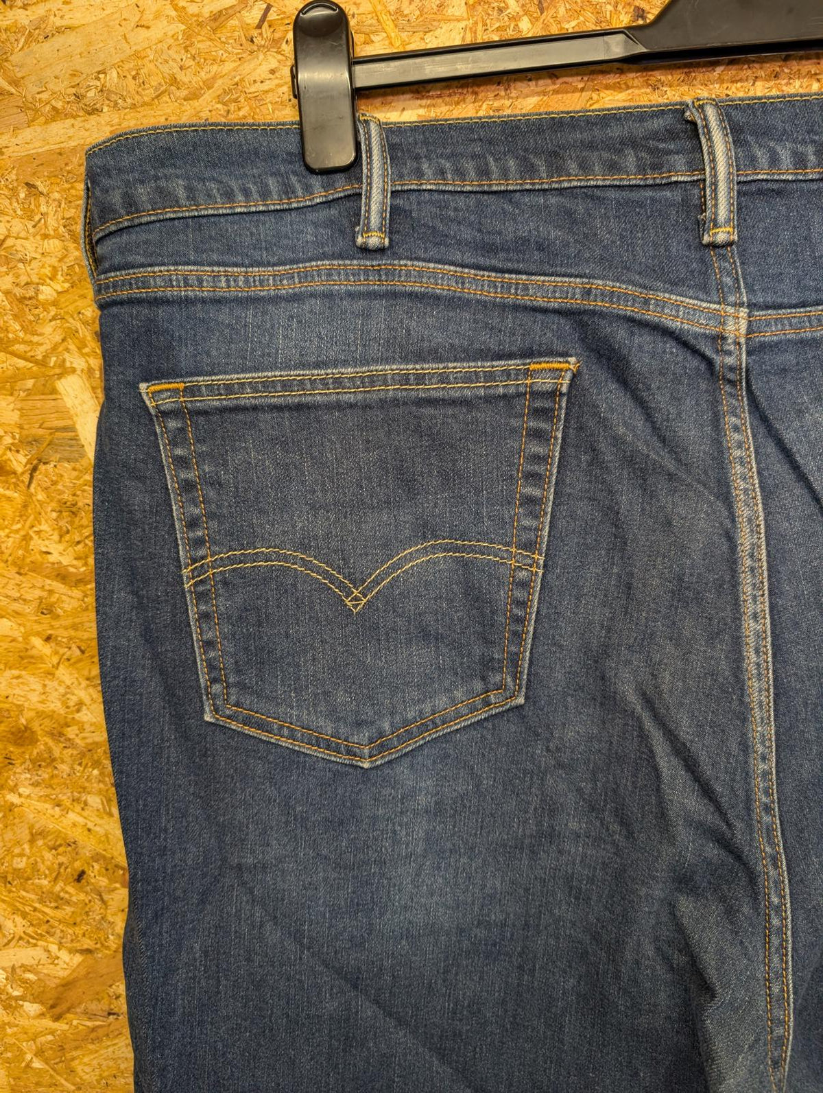 Levis 514 Blue Jeans W44 L27 Men Red Tab Straight Leg Relaxed Fit Blue Denim
