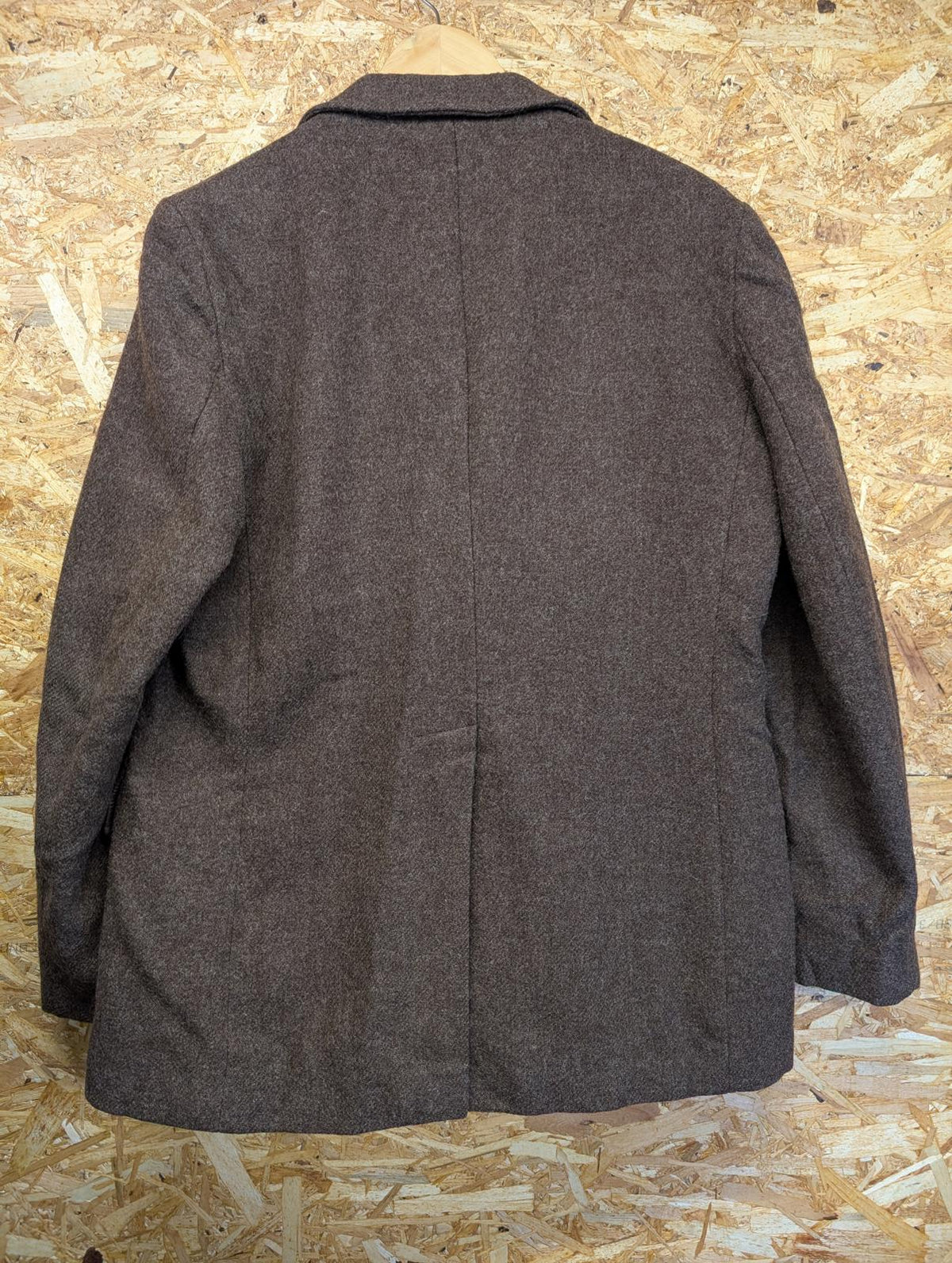 Vintage St Michaels Wool Chore Jacket Medium Men Brown Overshirt M&S Marks