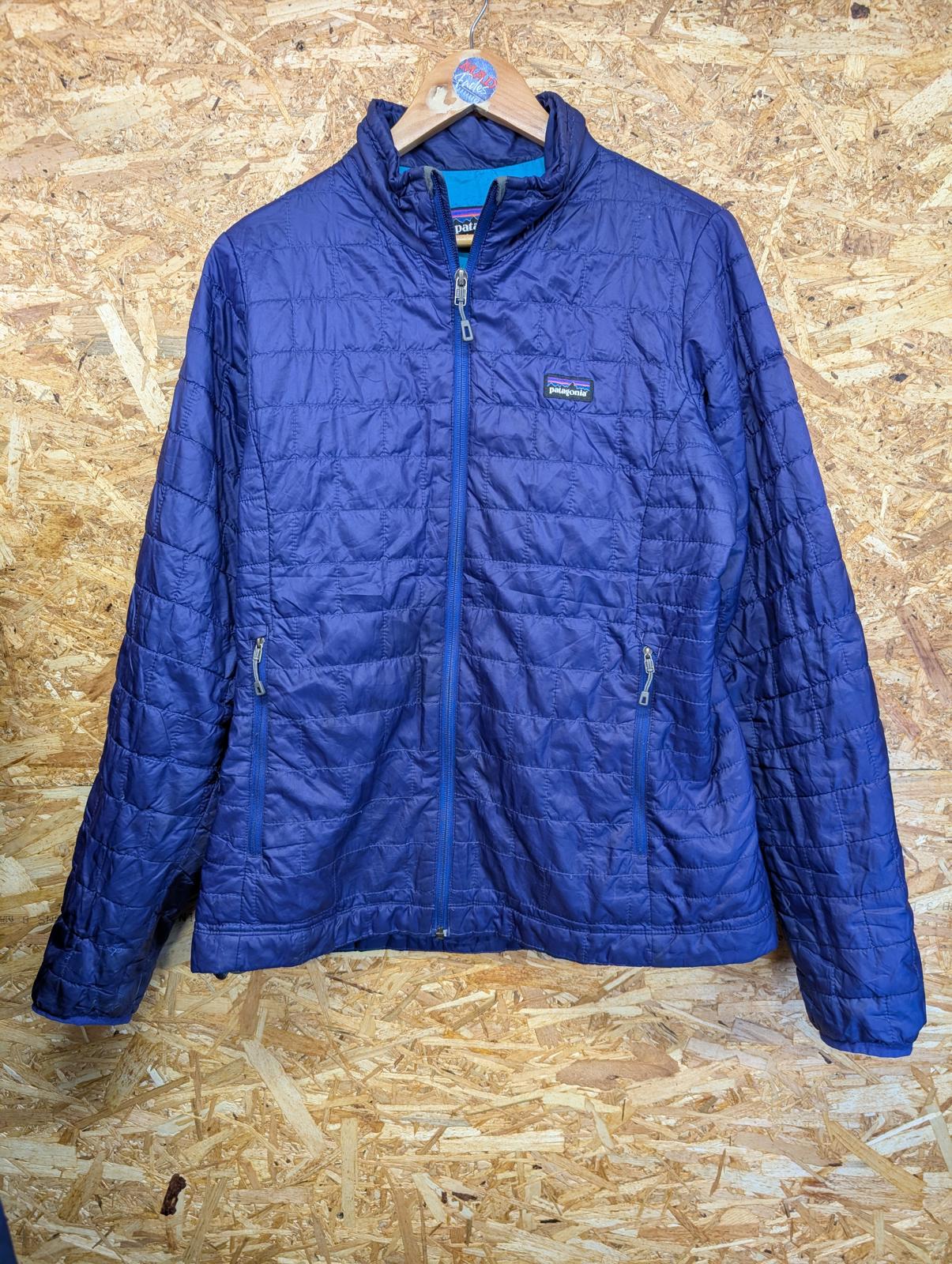 Patagonia Nano Puff Navy Blue Jacket Large Women Quilted Lightweight Layer