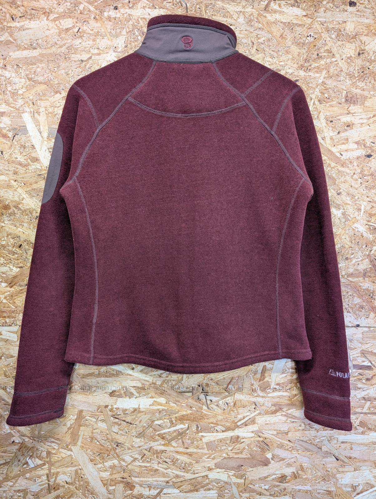 Mountain Hardware Fleece Medium Women Full Zip Pullover Jacket Burgundy Red