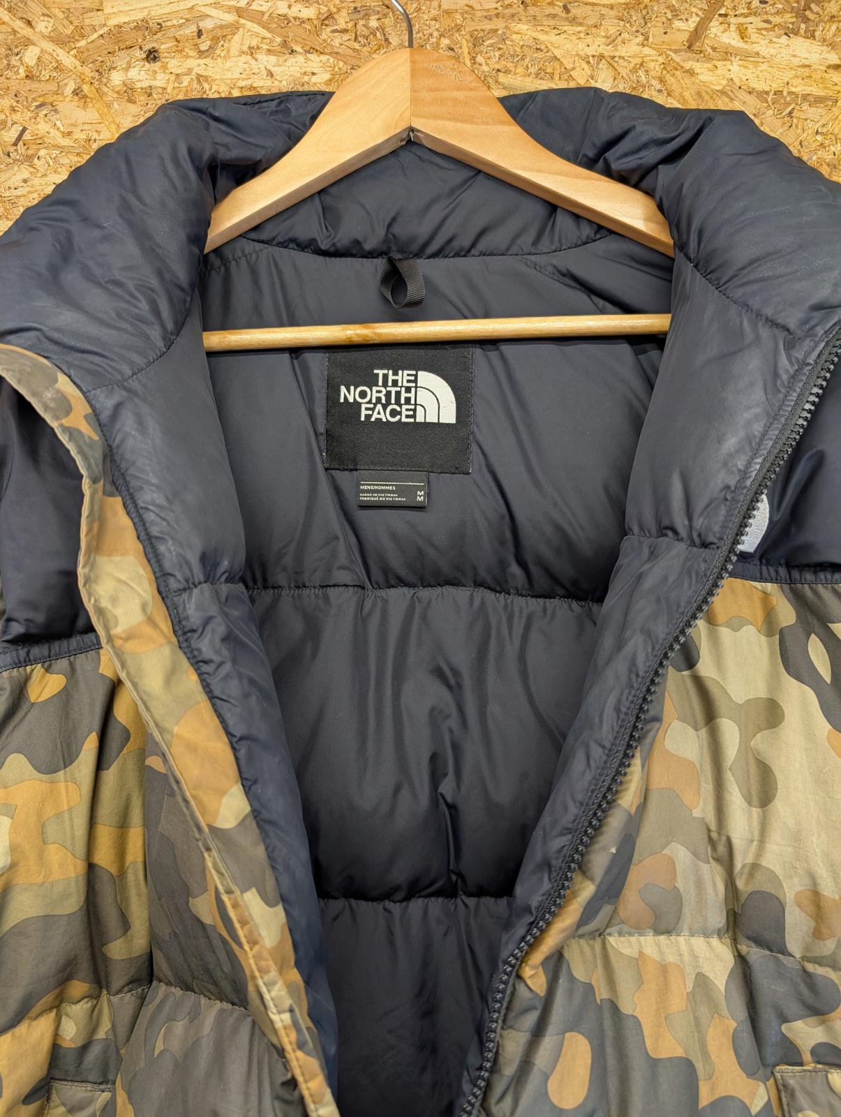 TNF North Face Nuptse 700 Men Medium Goose Down Puffer Jacket Camouflage 1996