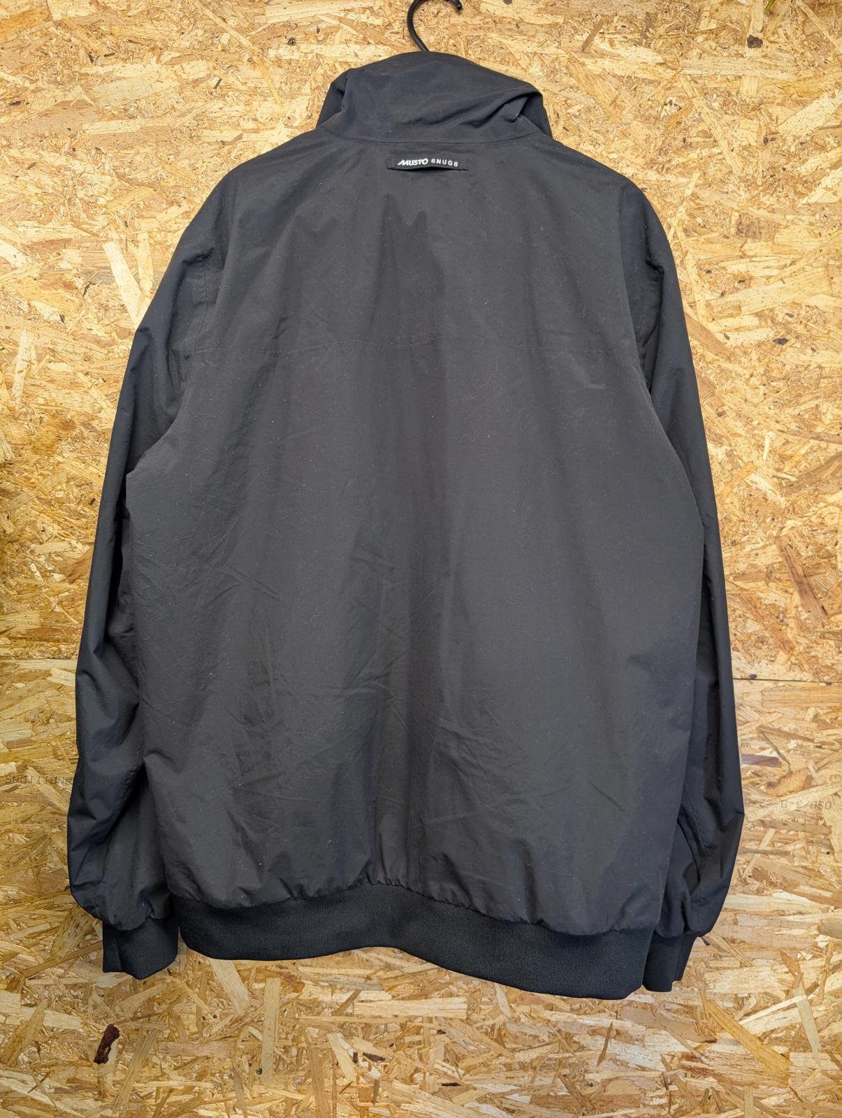 Musto Snugs Jacket XL Men Fleece Lined Black Zip Ocean Engineered Waterproof