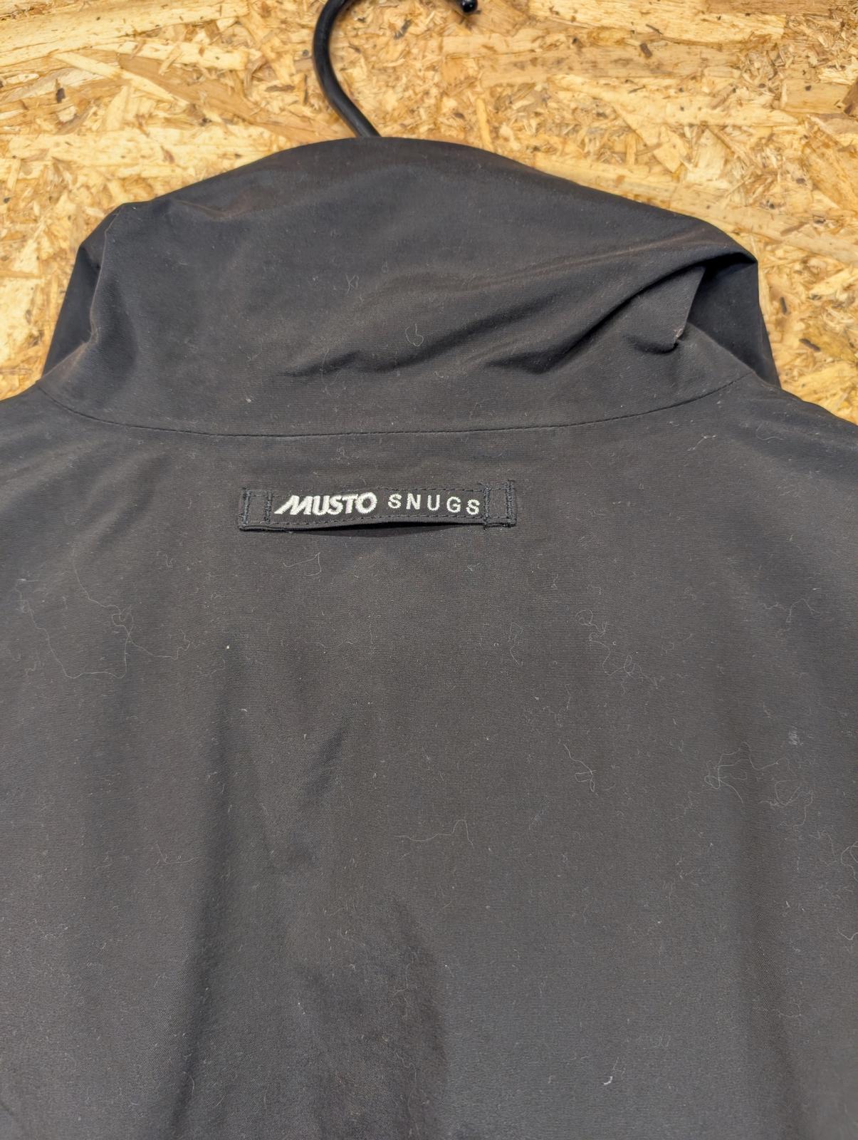 Musto Snugs Jacket XL Men Fleece Lined Black Zip Ocean Engineered Waterproof