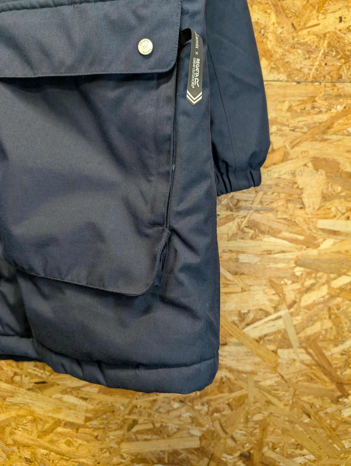 Christian Lacroix x Regatta Parka Jacket Size 16 Women Winter Coat Navy Blue