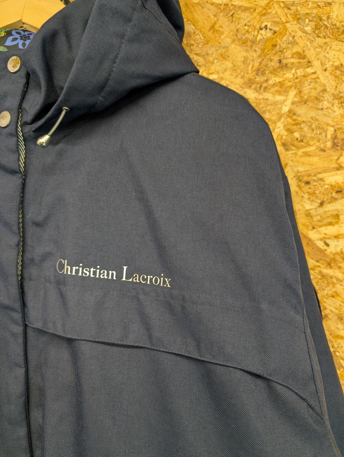 Christian Lacroix x Regatta Parka Jacket Size 16 Women Winter Coat Navy Blue