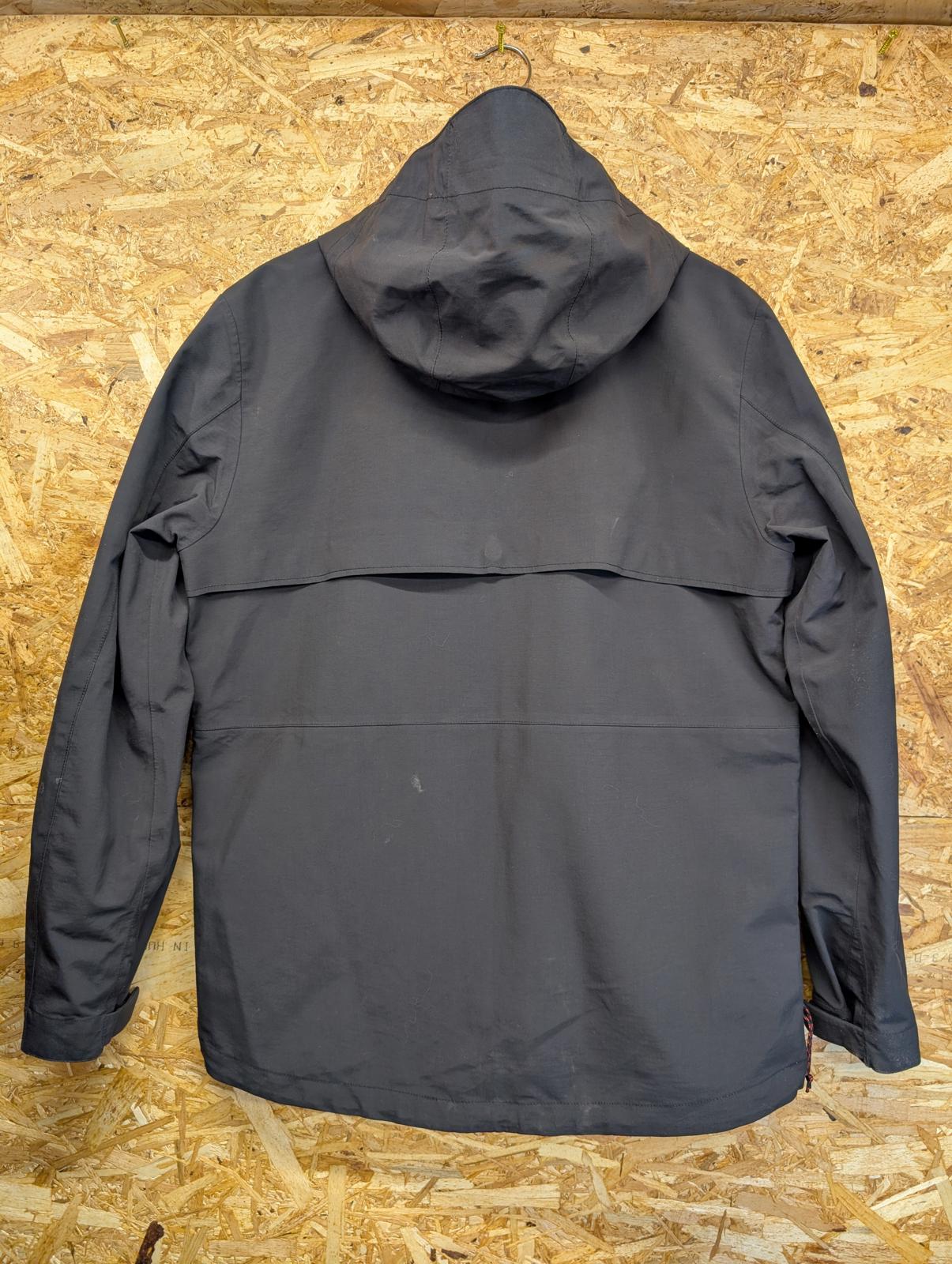 Levis California Jacket Medium Men Hooded Black Waterproof Anorak Raincoat Parka