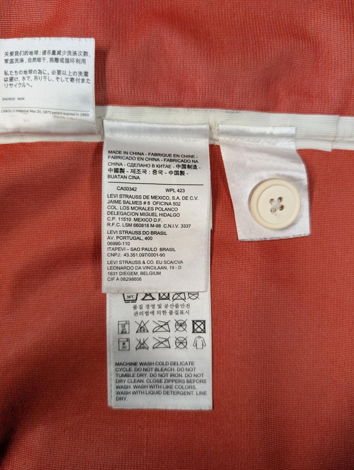 Levis California Jacket Medium Men Hooded Black Waterproof Anorak Raincoat Parka