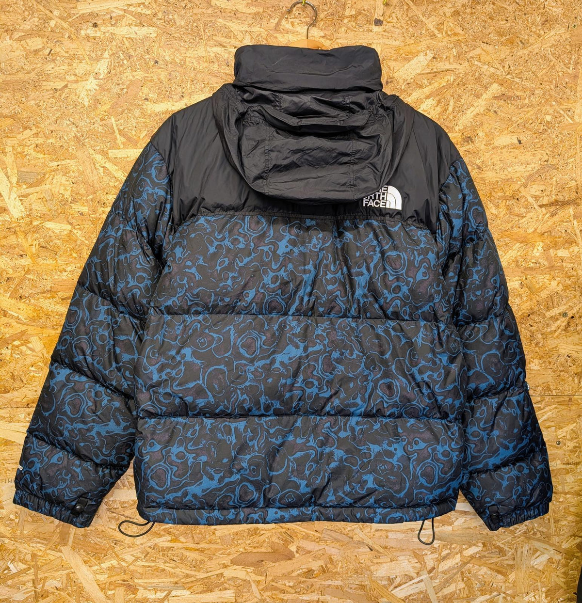 TNF North Face Nuptse 700 Men Medium Goose Down Puffer Jacket Blue Coral 94 Rage