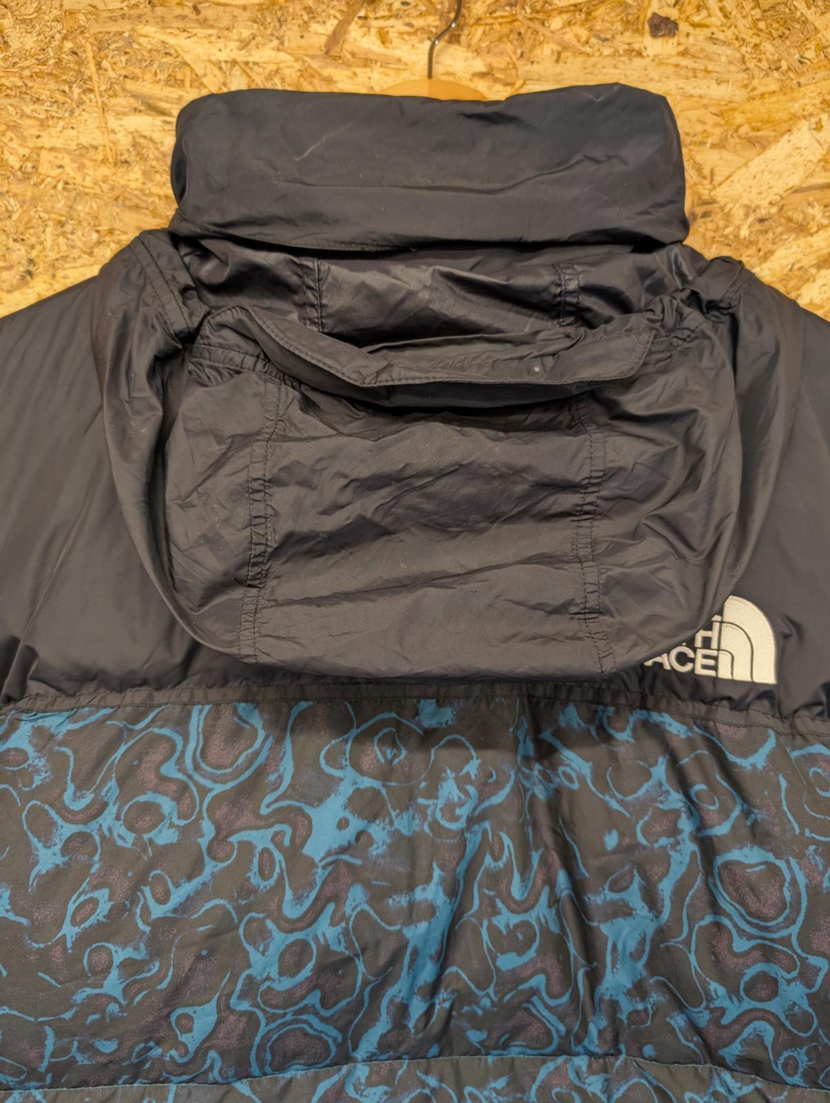 TNF North Face Nuptse 700 Men Medium Goose Down Puffer Jacket Blue Coral 94 Rage