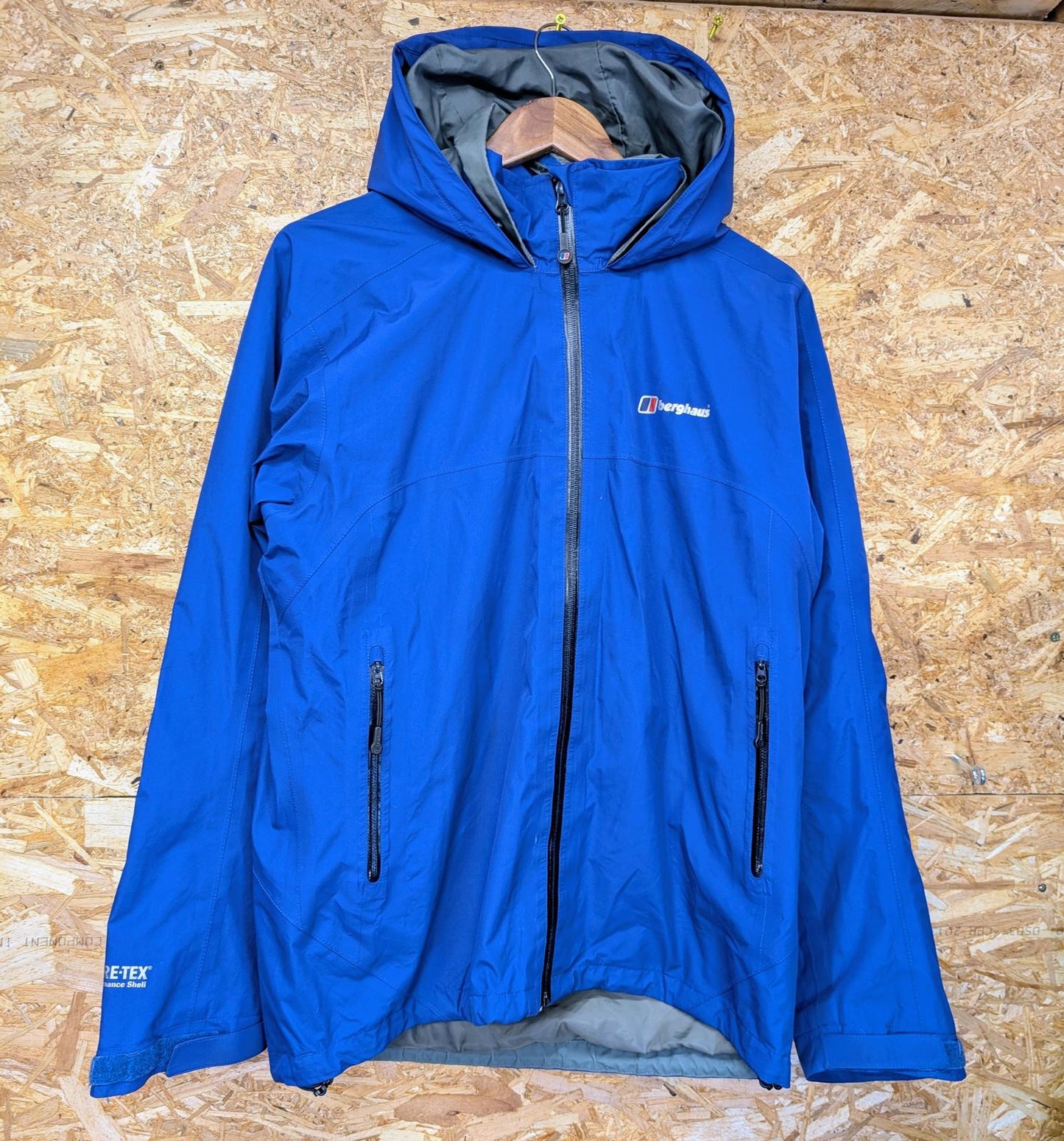 Berghaus Blue Deluge 3 Jacket Medium Men Waterproof Gore-Tex Waterproof Hooded