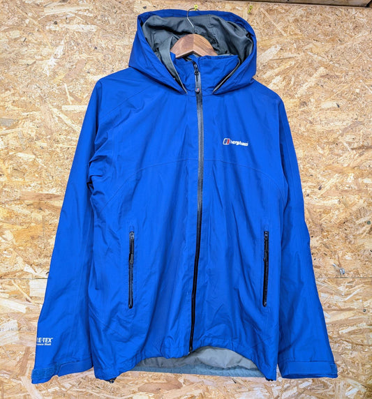 Berghaus Blue Deluge 3 Jacket Medium Men Waterproof Gore-Tex Waterproof Hooded