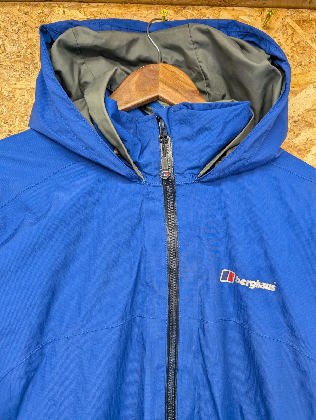 Berghaus Blue Deluge 3 Jacket Medium Men Waterproof Gore-Tex Waterproof Hooded