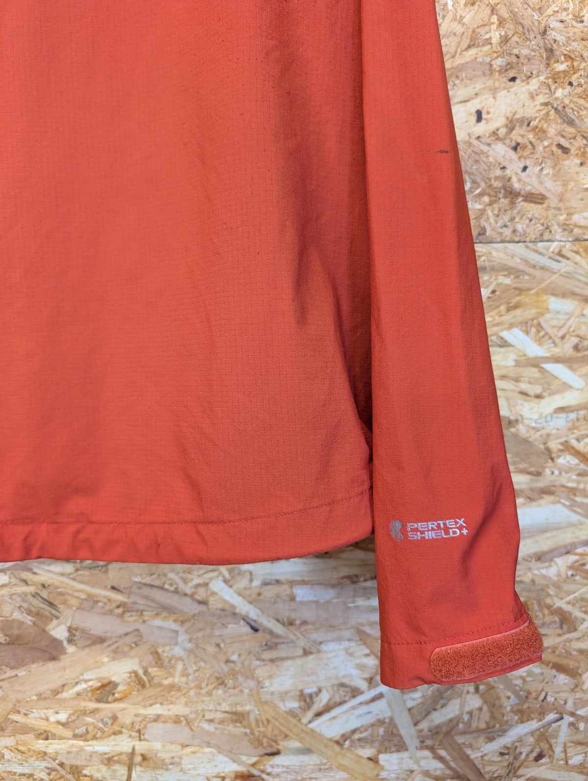 Rab Spark Jacket Medium Men Lightweight Waterproof Orange Hooded Rain Shell Coat